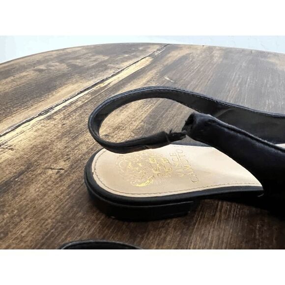 Size 8.5 Black Vince Camuto Pointy toe Slingback flats. - Picture 2 of 7